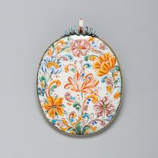 Portrait Miniature with Enameled Frame, France, 1625-1675. Creator: Unknown