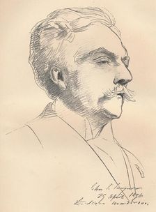 Portrait-Sketch of M. Gabriel Faure c1889. Artist: John Singer Sargent
