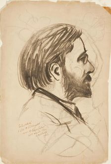 Portrait Sketch of Louis M. Eilshemius, 1903. Creator: Robert Lindner
