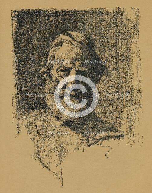 'Portrait Sketch', c1895, (1896). Artist: Alfred Hartley.