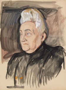 Portrait sketch, c1910s. Creator: Verner Thome