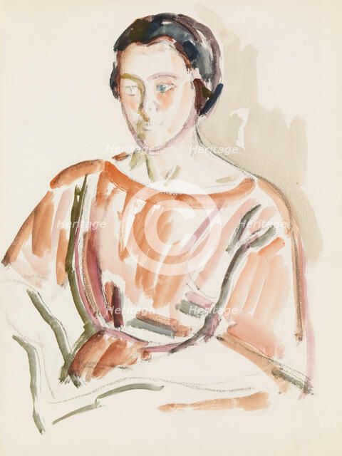 Portrait sketch, c1910s. Creator: Verner Thome.
