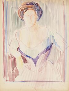 Portrait sketch, c1910s. Creator: Verner Thome