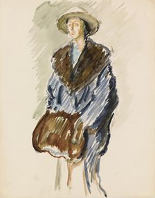 Portrait sketch, c1910s. Creator: Verner Thome