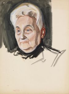 Portrait sketch, c1910s. Creator: Verner Thome