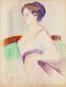 Portrait sketch, c1910s. Creator: Verner Thome