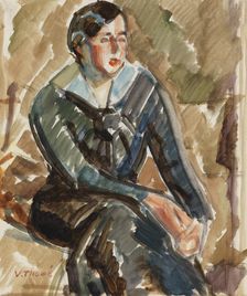 Portrait sketch, c1910s. Creator: Verner Thome