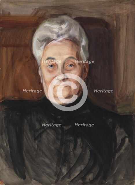 Portrait sketch, c1910s. Creator: Verner Thome.