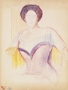 Portrait sketch, c1910s. Creator: Verner Thome