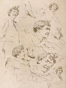 Portrait Studies c1880, (1904). Artist: Mortimer L Menpes