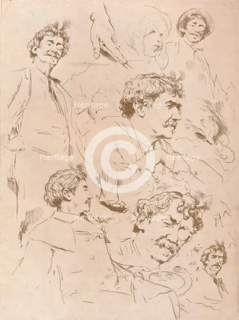 'Portrait Studies', c1880, (1904). Artist: Mortimer L Menpes.