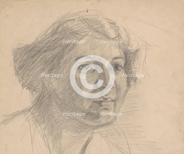 Portrait study, 1905-1915. Creator: Ferdinand Katona.