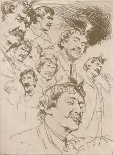 Portrait Study c1880, (1904). Artist: Mortimer L Menpes