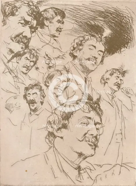 'Portrait Study', c1880, (1904). Artist: Mortimer L Menpes.