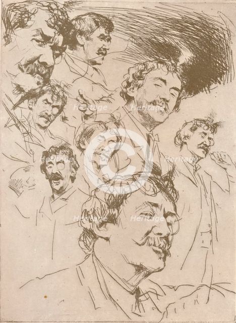 'Portrait Study', c1880, (1904). Artist: Mortimer L Menpes.