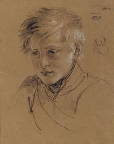 Portrait study for "Archduke Karl with his staff in the Battle of Aspern", before 1817. Creator: Johann Peter Krafft