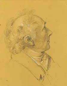 Portrait study for the "Exit of the Imperial Couple after Emperor Franz I's..., before 1828. Creator: Johann Peter Krafft