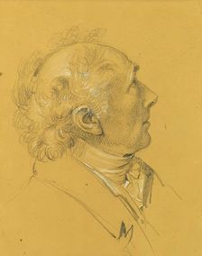Portrait study for the "Exit of the Imperial Couple after Emperor Franz I's..., before 1828. Creator: Johann Peter Krafft