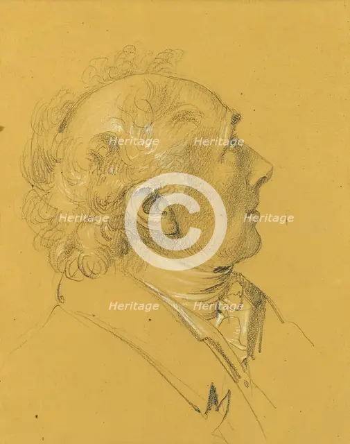 Portrait study for the "Exit of the Imperial Couple after Emperor Franz I's..., before 1828. Creator: Johann Peter Krafft.