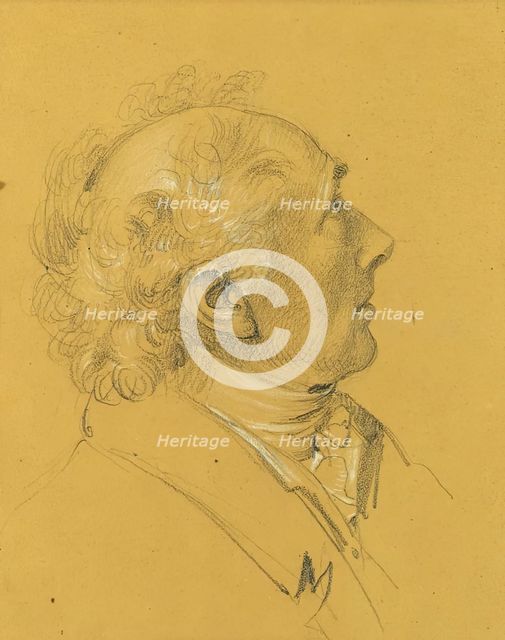 Portrait study for the "Exit of the Imperial Couple after Emperor Franz I's..., before 1828. Creator: Johann Peter Krafft.