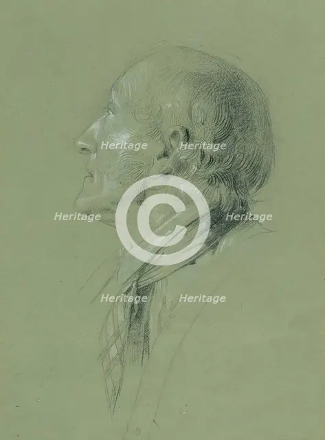 Portrait study for the “Homecoming of the Landwehrmann” (1817), before 1817. Creator: Johann Peter Krafft.