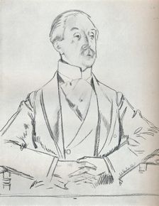 Portrait study in pencil c20th century (1932). Artist: William Newenham Montague Orpen