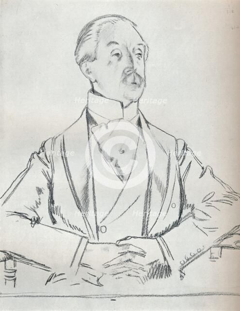 'Portrait study in pencil', c20th century (1932). Artist: William Newenham Montague Orpen.