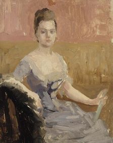 Portrait Study of Countess Augusta Lewenhaupt, 1887. Creator: Albert Edelfelt