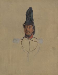 Portrait study of Captain T.S. Nabal, 1819-1860. Creator: Nicolaas Pieneman