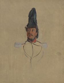 Portrait study of Captain T.S. Nabal, 1819-1860. Creator: Nicolaas Pieneman