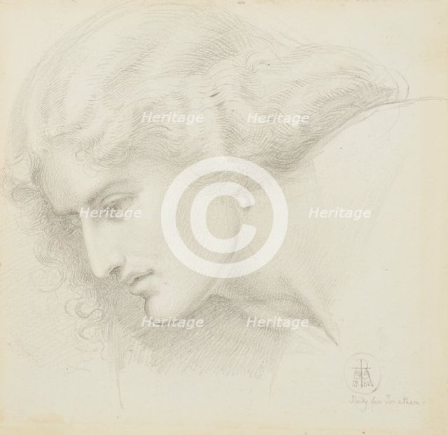 Portrait Study Of A Woman, 1860. Creator: Sir William Blake Richmond.