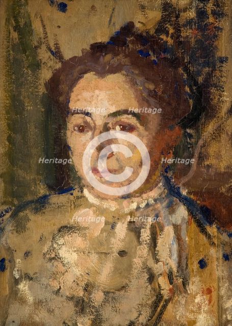 Portrait Study of a Woman, 1908-1910. Creator: Harold Gilman.