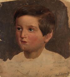Portrait Study of a Boy, 1842. Creator: Adolph Tidemand