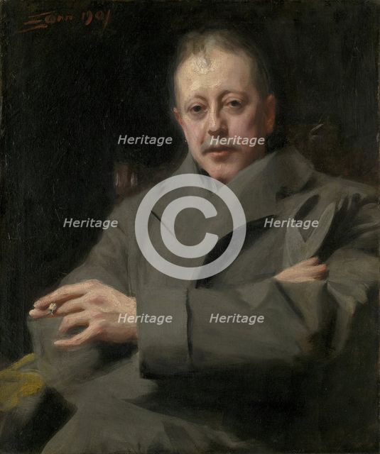 Portrait Study of a Man, 1901. Creator: Anders Leonard Zorn.