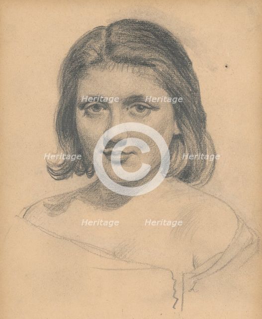 Portrait study of a model, around 1925. Creator: Ivan Zabota.