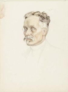 Portrait Study of Professor J. W. Runeberg, Face, c1902. Creator: Albert Edelfelt