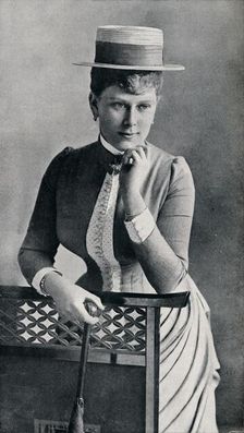 Portrait study of the future Queen Mary, 1885 (1911). Creator: Francis Byrne & Co