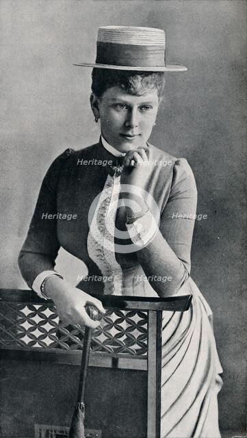 Portrait study of the future Queen Mary, 1885 (1911). Creator: Francis Byrne & Co.