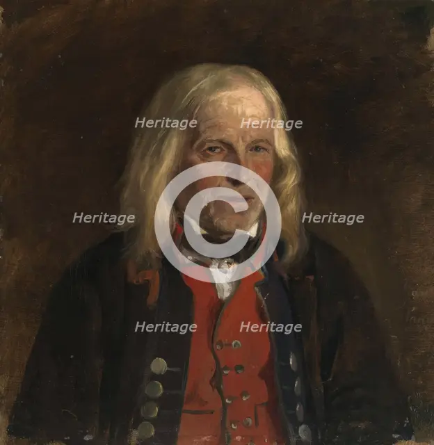Portrait Study of the Farmer Jan Sandve[?], probably 1871. Creator: Adolph Tidemand.