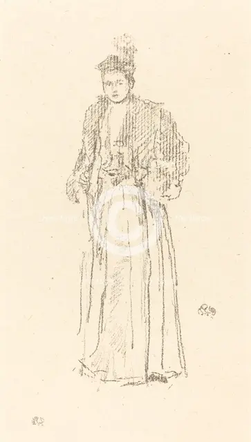 Portrait Study: Miss Charlotte R. Williams, 1892. Creator: James Abbott McNeill Whistler.