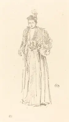 Portrait Study: Miss Charlotte R. Williams, 1892. Creator: James Abbott McNeill Whistler