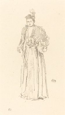 Portrait Study: Miss Charlotte R. Williams, 1892. Creator: James Abbott McNeill Whistler