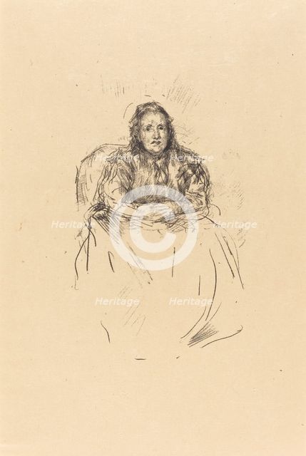 Portrait Study: Mrs. Philip, 1896. Creator: James Abbott McNeill Whistler.