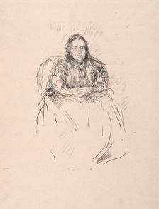 Portrait Study - Mrs. Phillip, 1896. Creator: James McNeill Whistler (American, 1834-1903)