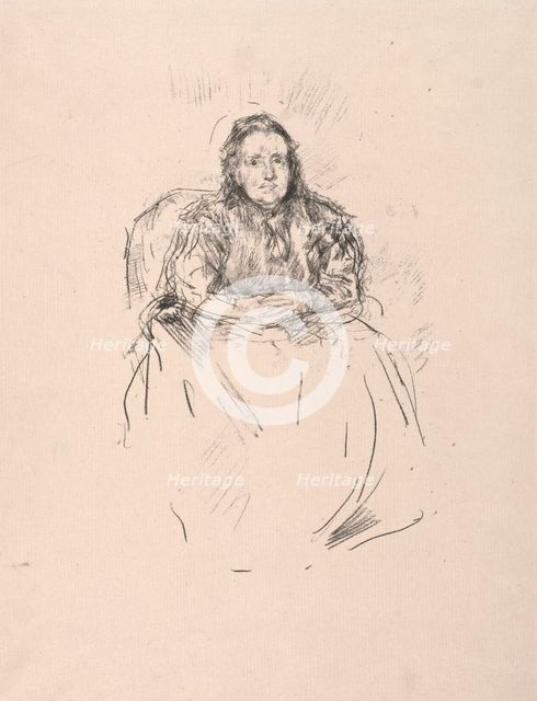 Portrait Study - Mrs. Phillip, 1896. Creator: James McNeill Whistler (American, 1834-1903).