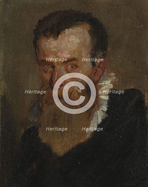 Portrait study, Undated. Creator: Franz von Lenbach.