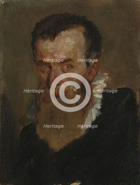 Portrait study, unknown date. Creator: Franz von Lenbach.