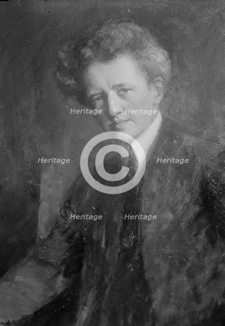 Portrait painting of Arnold Genthe, between 1896 and 1942. Creator: Arnold Genthe.