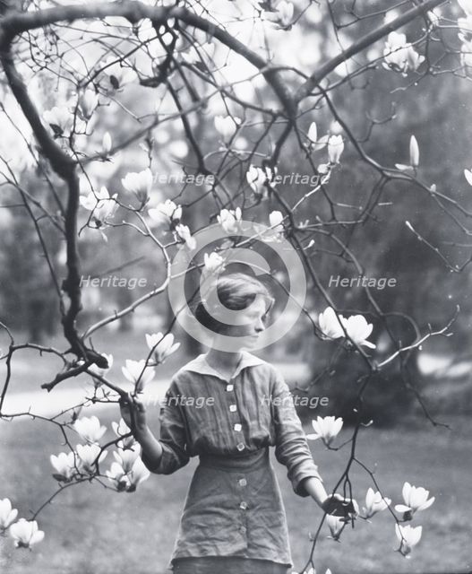 Portrait photograph of Edna St. Vincent Millay, 1914. Creator: Arnold Genthe.