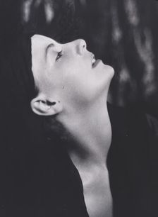 Portrait photograph of Greta Garbo, 1925 July. Creator: Arnold Genthe